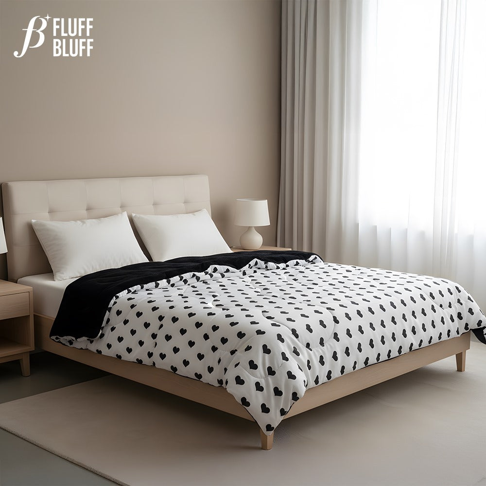 لحاف دابل فيس بلاك هارتس