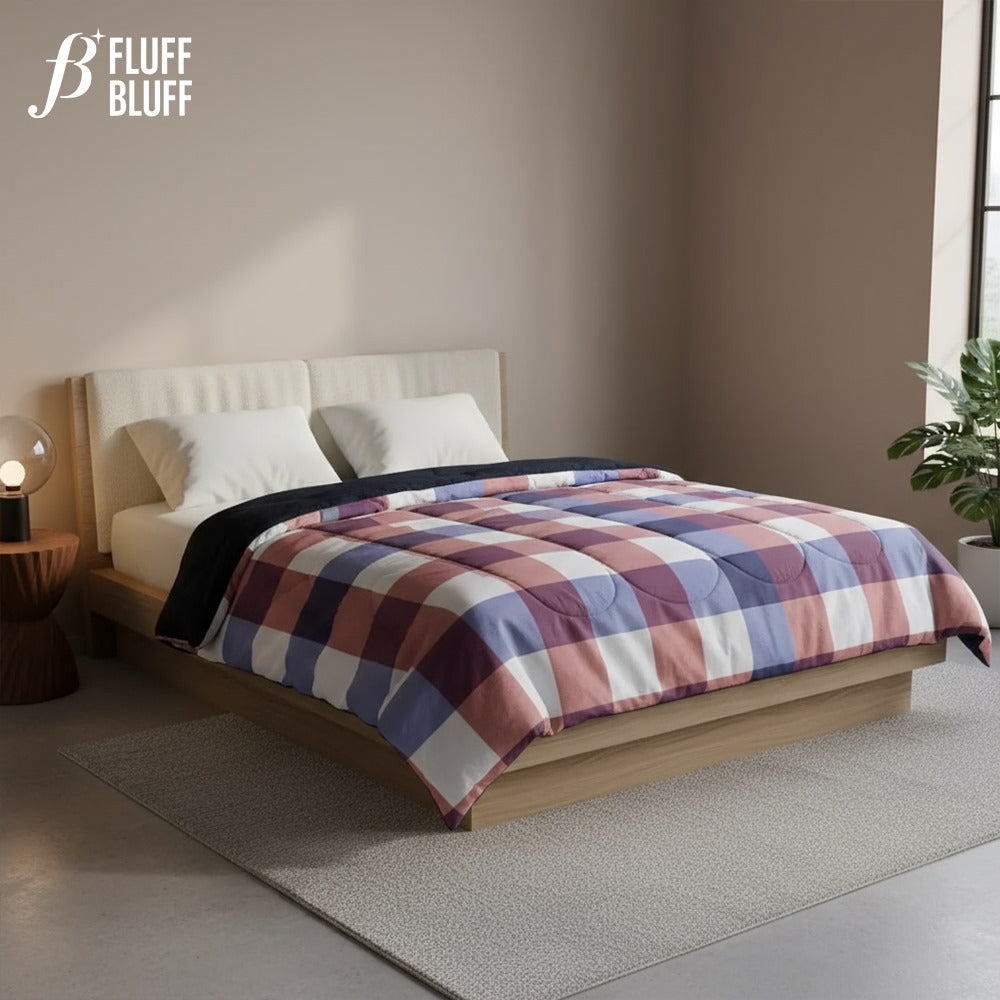 لحاف دابل فيس كارو بينك