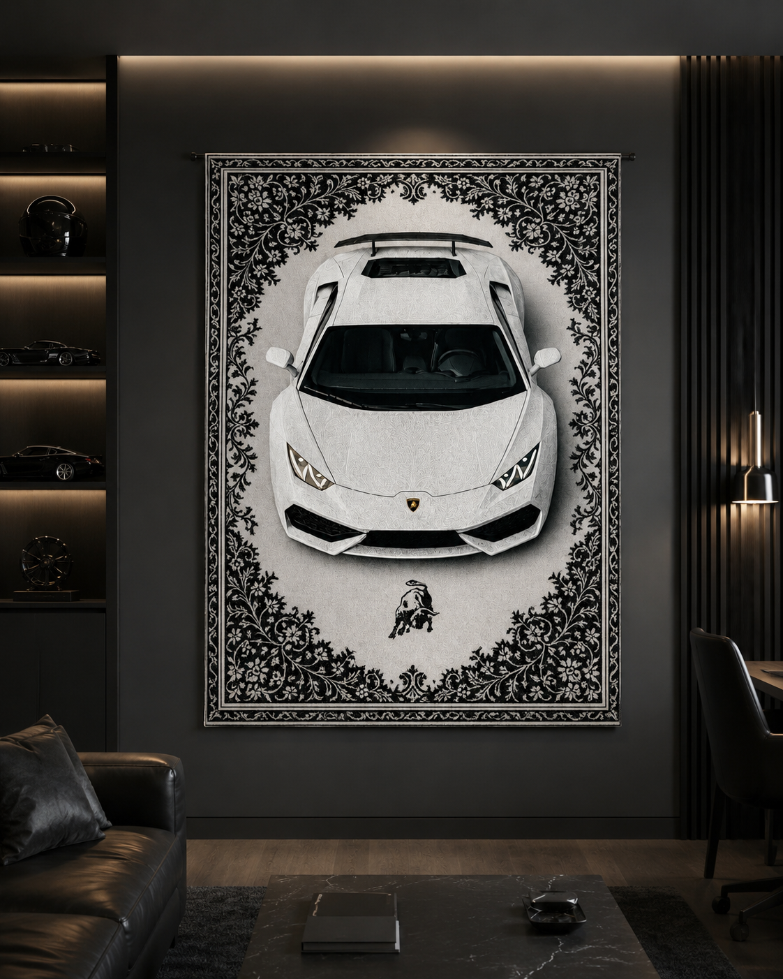 تفاصيل سجادة Lamborghini Huracán